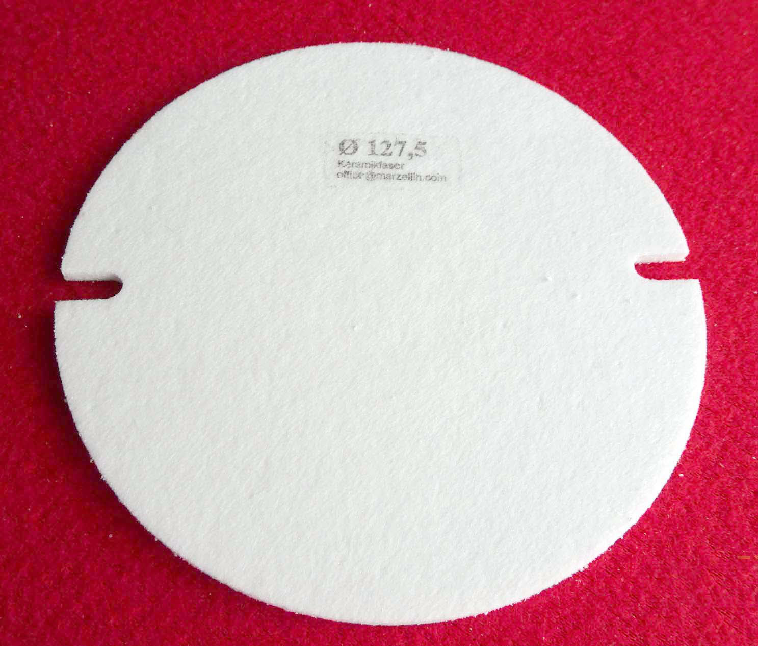 Marzellin Ersatzteil Ofenrohr-Reinigungsdeckel-Dichtungen 2-Loch Ø 127,5 mm