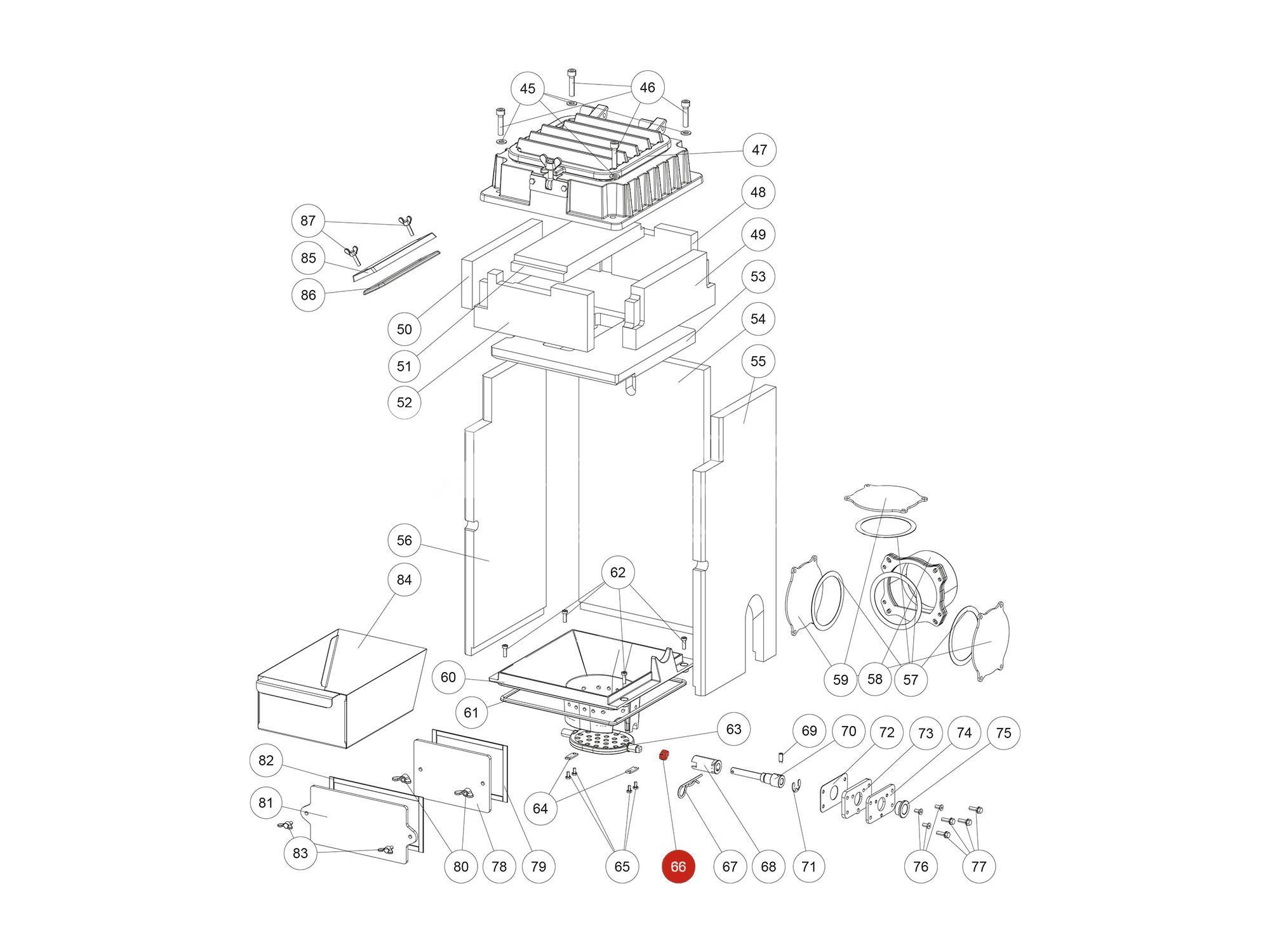 Rika Ersatzteil Mitnehmerplatte Kipprost L01875