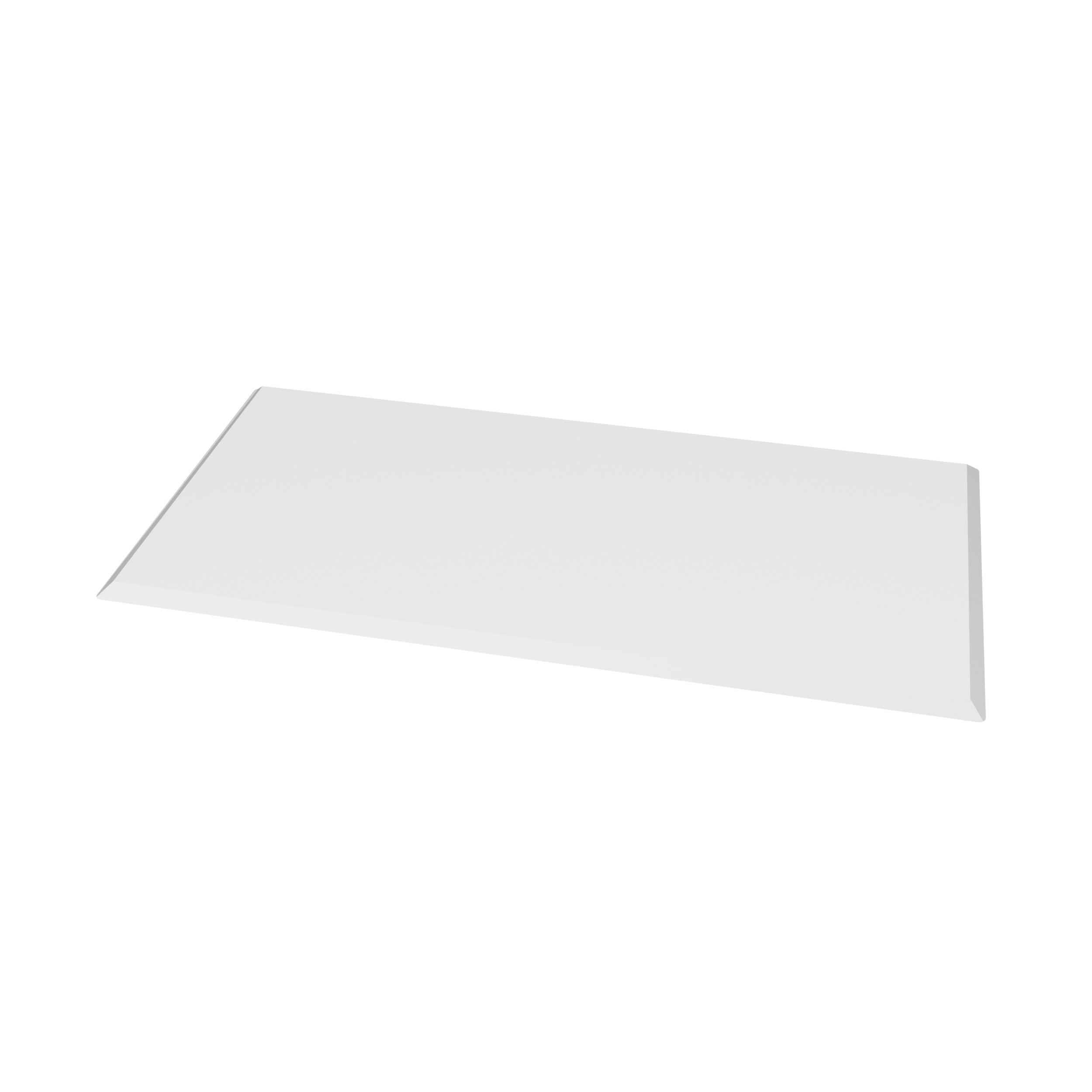 Valo Glasvorlegeplatte Eckig 100 x 55 cm; glasklar; 6 mm; mit geschliffenen Kanten