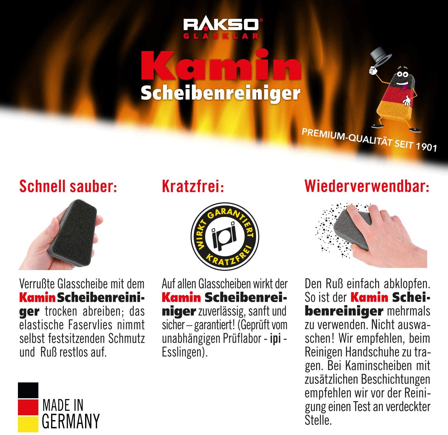 Rakso Kaminscheibenreiniger