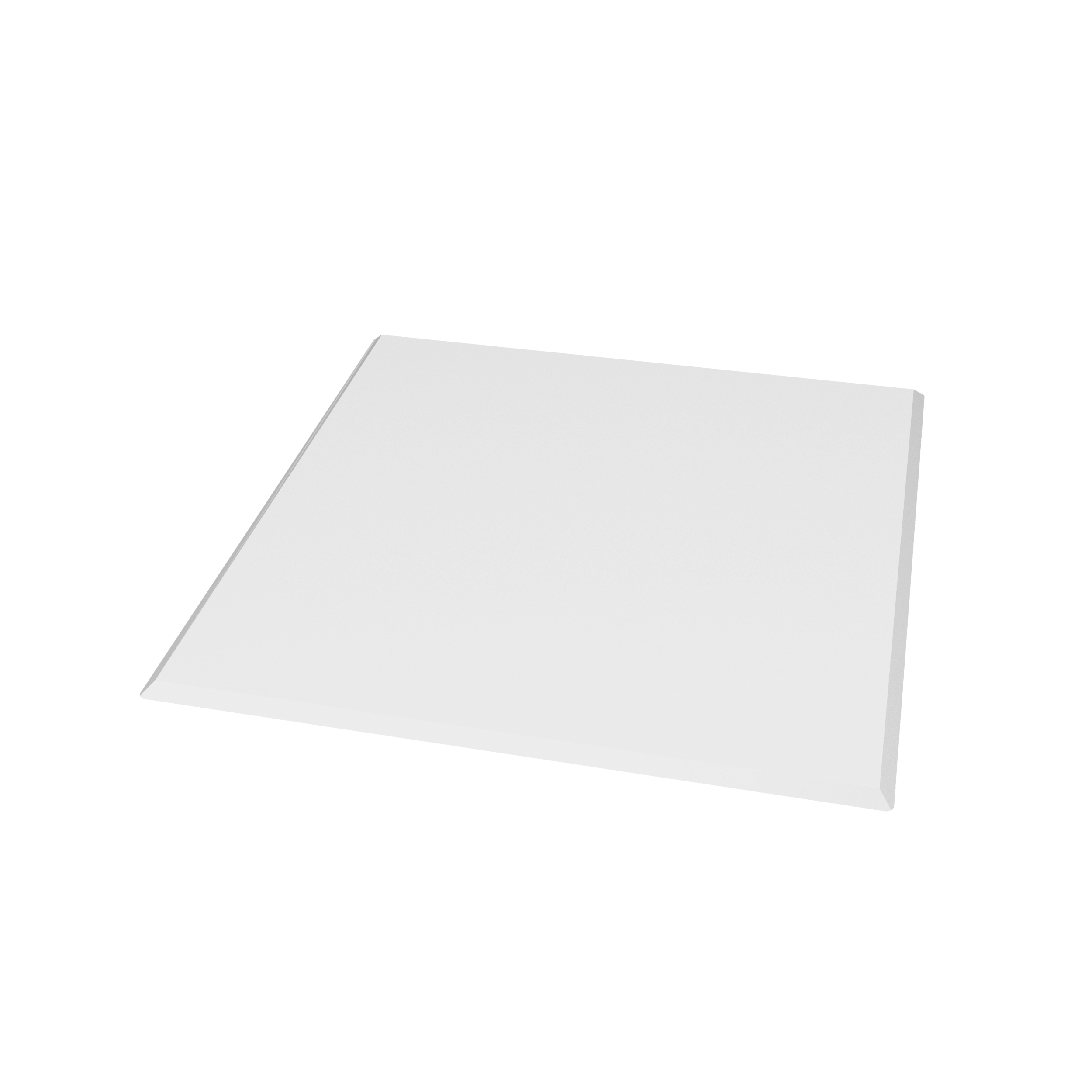 Valo Glasvorlegeplatte Quadrat 110 x 110 cm; glasklar; 8 mm; mit geschliffenen Kanten