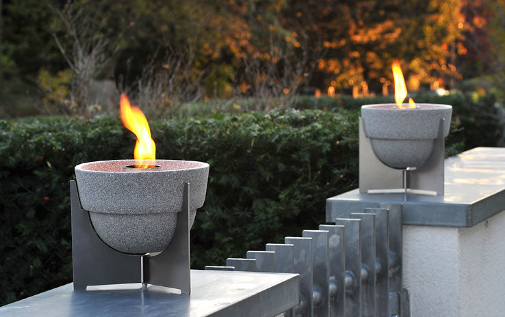 Denk Schmelzfeuer Outdoor L Granicium mit Deckel